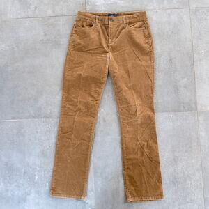 Talbots Women's 10 Heritage Tobacco Brown Corduroy Stretch Cotton 5 Pocket Jeans